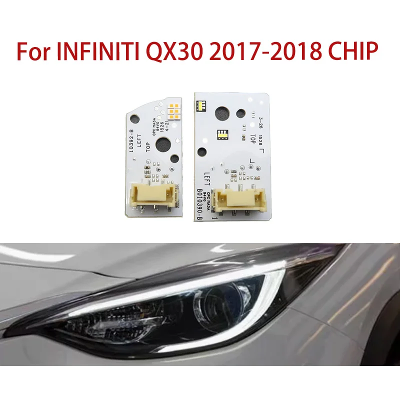 

Для INFINITI QX30 17-2018 автомобильные фары DRL чип балласта чип белый свет ангельские глазки дневные ходовые печатные платы световой чип