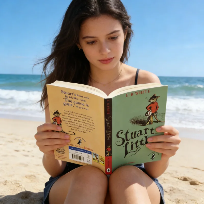 Stuart Little by E.B. White Children's Classic Fantasy Adventure of a Mouse-Like Boy Illustrated Chapter Book for Kids Livros