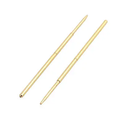 100pcs PAL75-F 1.0mm Dia 33.3mm Length Metal Spring Pressure Test Probe Needle