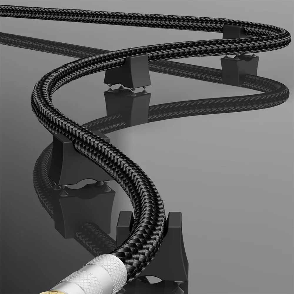 High quality Aluminum alloy CF01/CF03 HiFi cable support,Audio Wire Bracket ,Holder Trestle Anti-Shock Absorber Pad - Image 5
