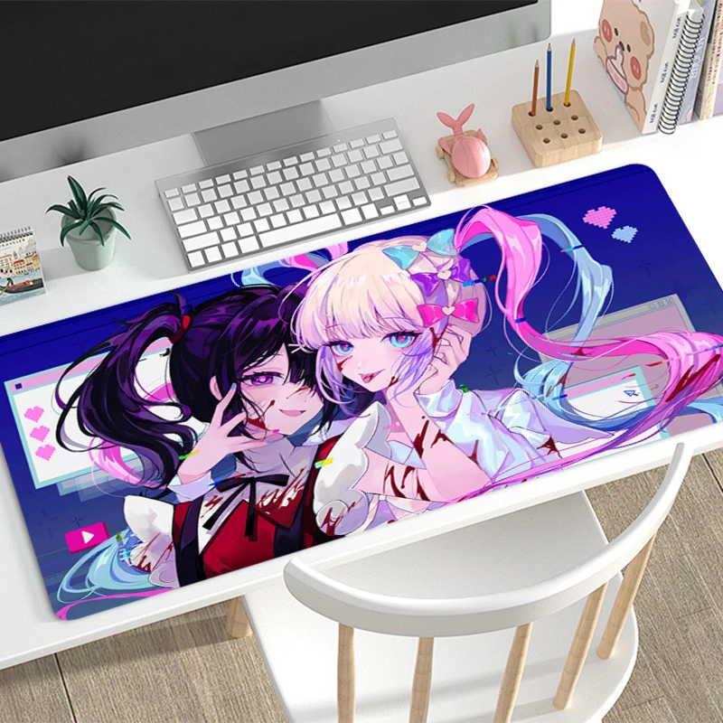 Mousepad Needy Girl Overdose Office Computer Desk Mat Keyboard Mouse Pad Laptop Cushion Large Non-slip Deskpad PC Anime Mousepad
