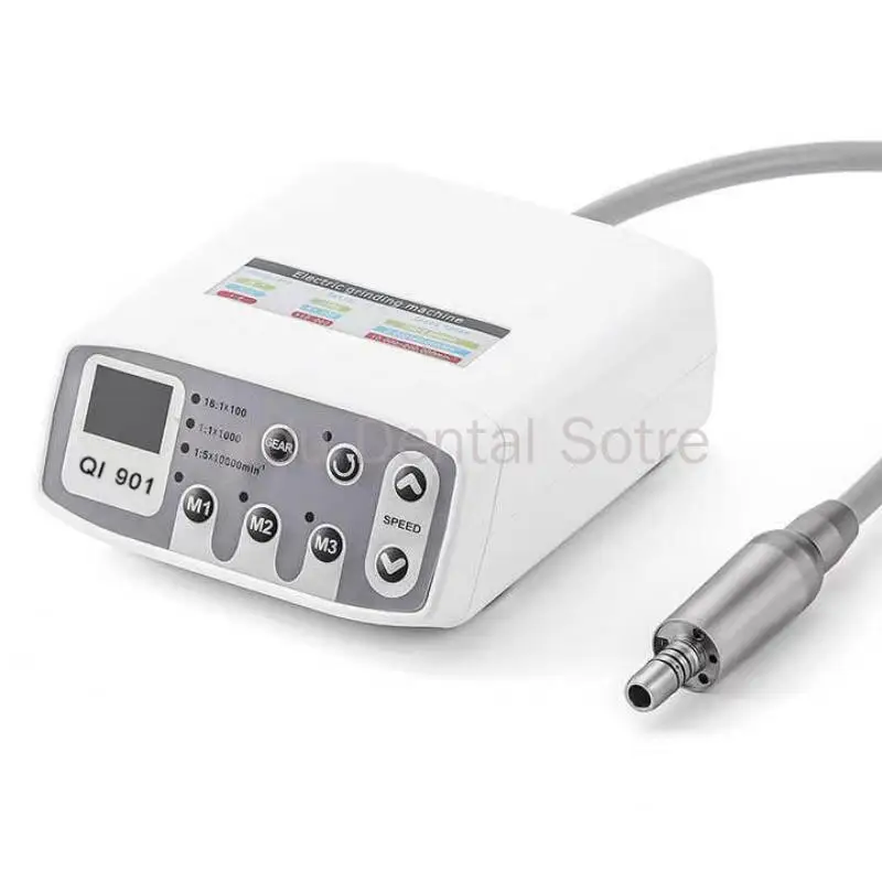Dental LED Micro Motor Work With 1:5 Fiber Optic Contra Angle Dentist Low Speed Laboratoy Brushless Electric Tools