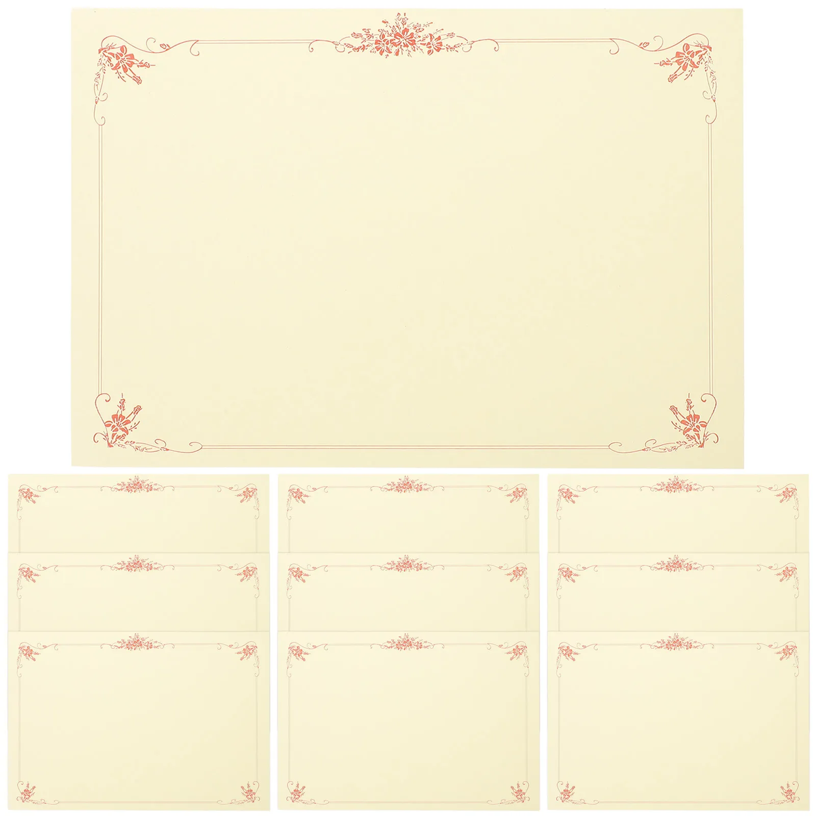 

100Pcs Printable Certificate Paper Blank Diploma Papers School Award Paper Recognition Use Blank Certificate