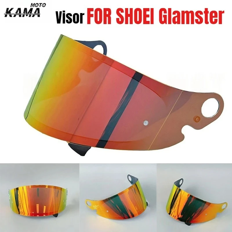 Helmet Visor Motorcycle Lens for SHOEI Glamster Full Face Motorcycle Lens Uv Protection Waterproof Shield Capacete 헬멧반모