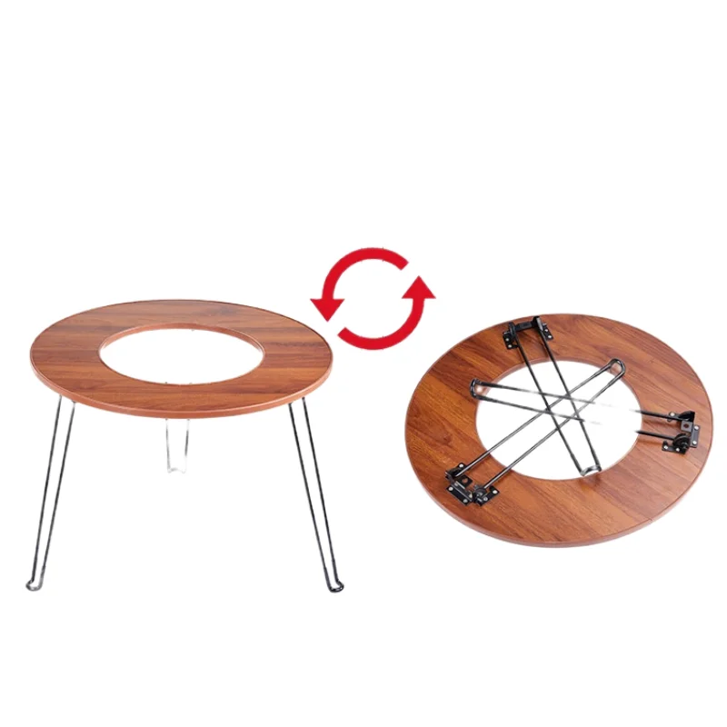 Outdoor Round BBQ Stove Table Cooking Tea Table Barbecue Grill Heating Stove Winter Charcoal Stove Home Grill Charcoal Stove New