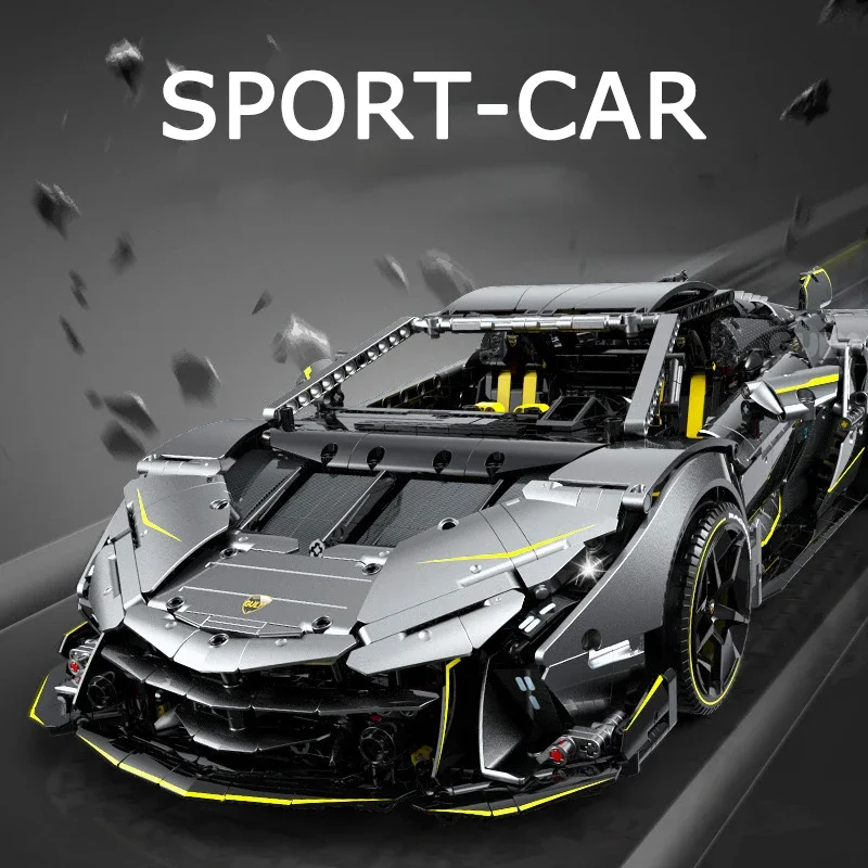 Technische Serie Eén Uit Concept Sportwagen Bouwsteen Stad Mechanische Snelheid Racing Voertuig Model Baksteen Speelgoed Voor Kind MOC