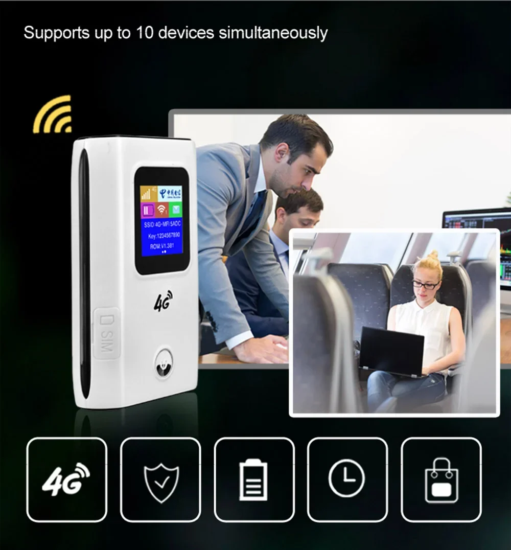 

MF905C Asia/EU version 4G LTE WIFI Router Portable 6000mAh power Bank Wireless Hotspot 150Mbps Pocket Mobile Modem 4g router