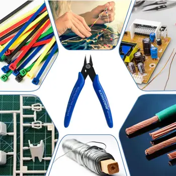 1/2/5件斜口鉗碳鋼鉗電線電纜剪鉗側剪平鉗鉗子手動工具 10 最佳銷售 單刃鉗 - №10