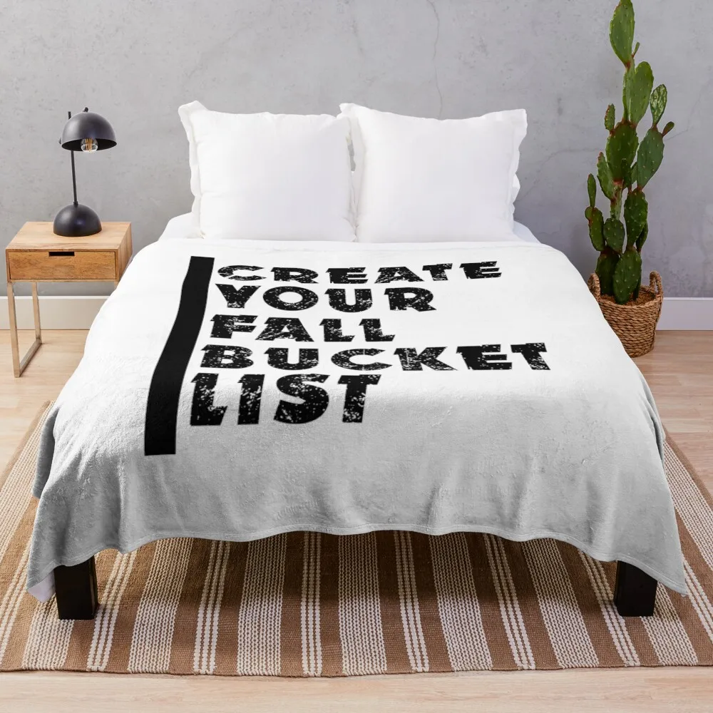 Create Your Fall Bucket List Throw Blanket Sofas Decoratives Bed Blankets