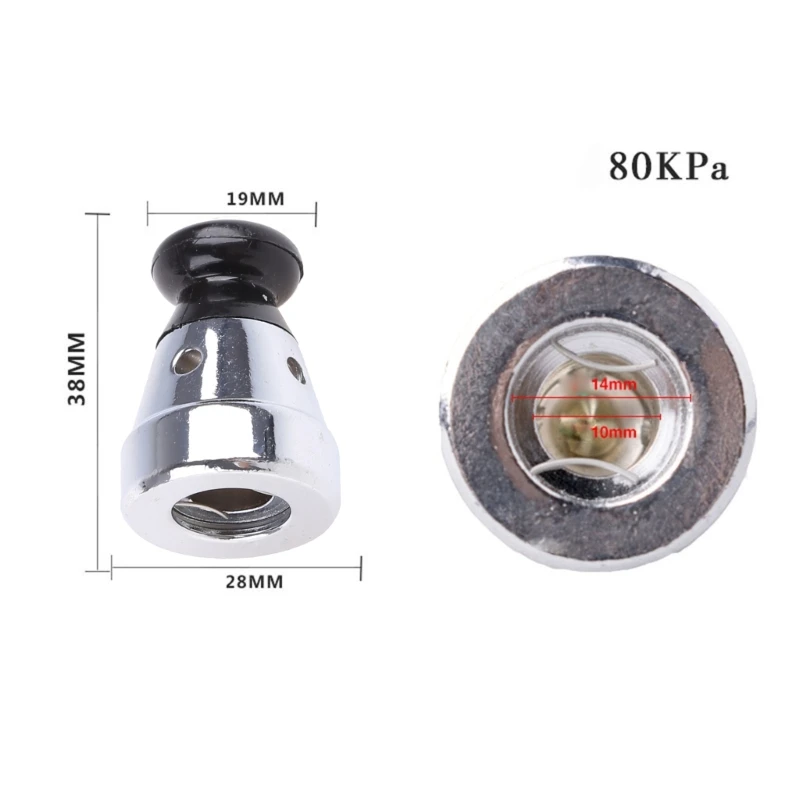 1.5 Inch Pressure Cooker Safety for Valve High Pressure 80KPA Universal Relief for Valve Black Deflation for Valve Acces