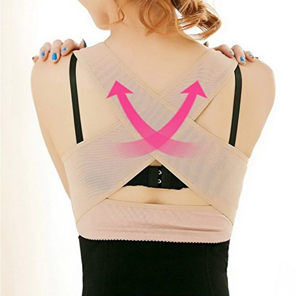 

Posture Corrector For Women Adjustable Back Brace Support Bra Breathable Sweat-Absorption Long Wear Relief Hunchback Shape