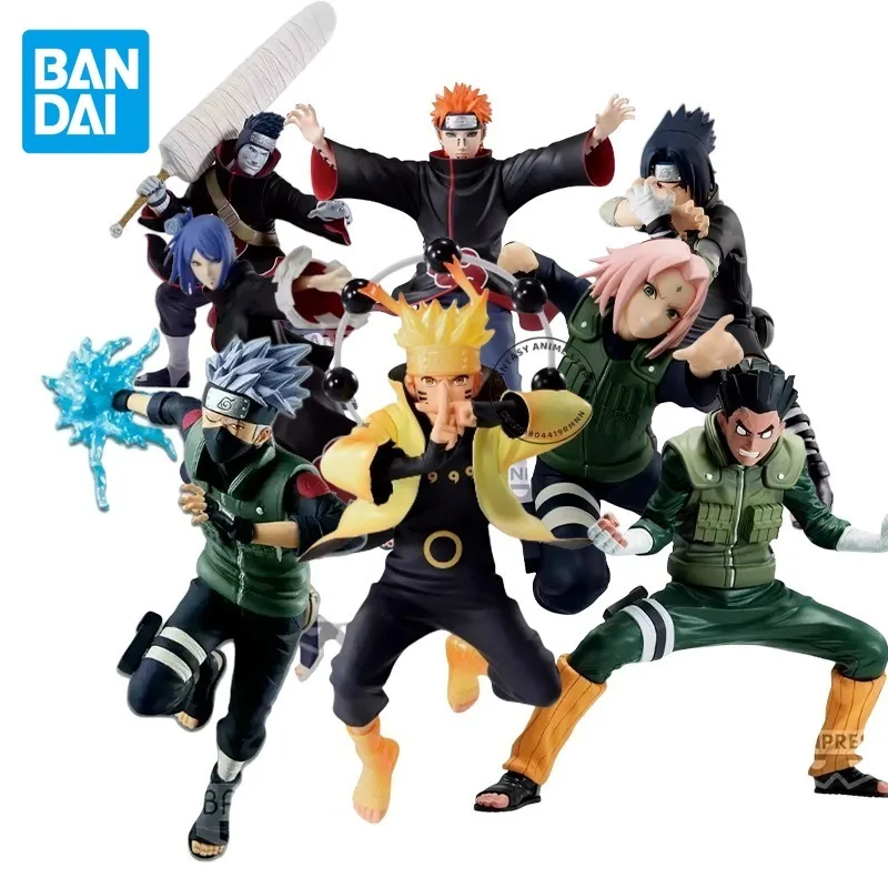 Bandai oryginalny NARUTO Anime rysunek wibracje gwiazdy Uzumaki Naruto Momochi Zabuza Pain zabawki figurki akcji dla dzieci prezent