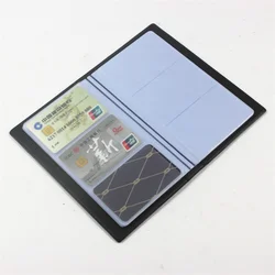 Portable120/160/180/240/300 tarjetas de cuero nombre comercial ID titular de la tarjeta de crédito organizador libro estuche para tarjetas bancarias