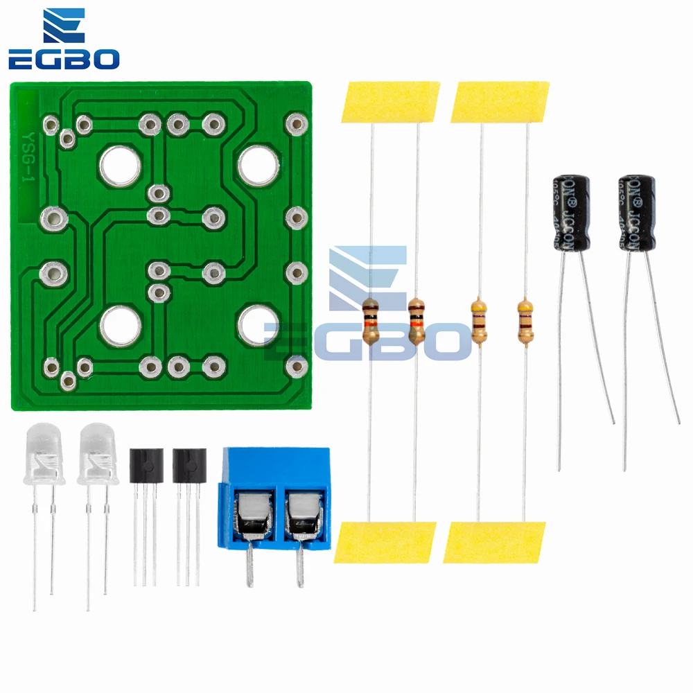 مجموعة فلاش ليد تصنعها بنفسك لاردوينو ، دائرة إلكترونية ، جناح إلكتروني ، أجزاء ، بسيطة ، من 1 إلى 20 ، 1-20