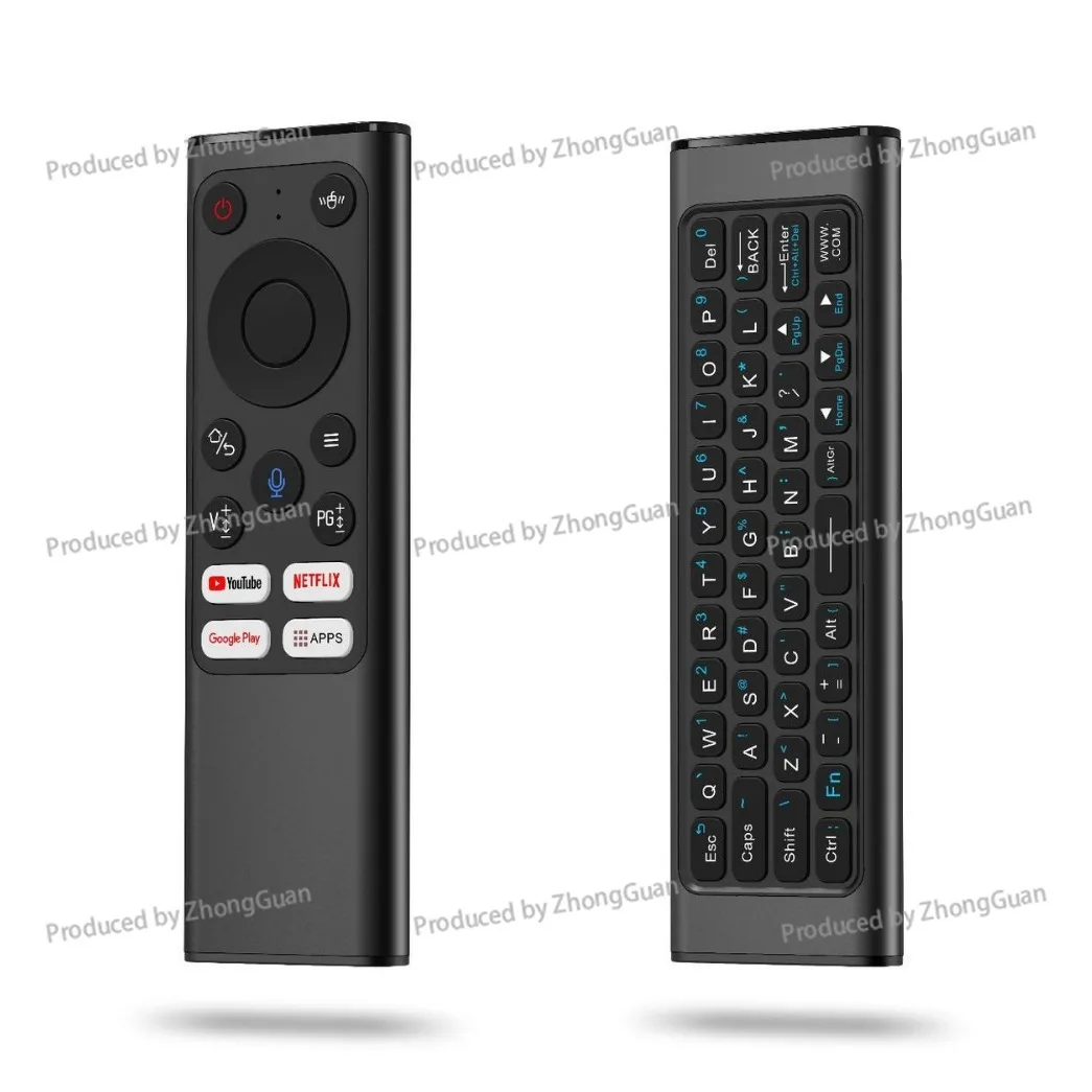 Aluminum Alloy X9 Voice Universal Remote Control Infrared Learning 2.4G, BLE, Mini Keyboard view 4