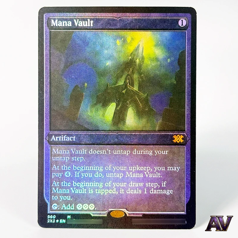 

[English] Foil Cards Mana Vault Artifact No.560 M Rare Cards Commander for Home Play Game Magical Proxy Collection Cards
