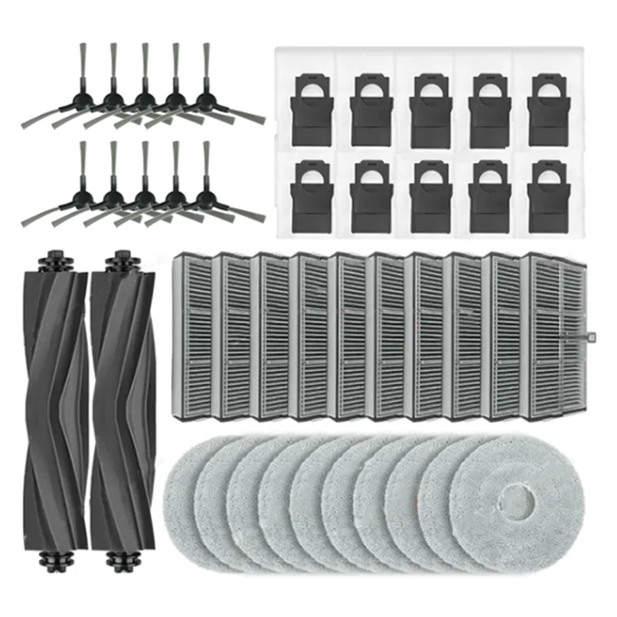 42PCS Accessories Kit for Dreame L10s Pro Ultra Heat/X30 Ultra /X30 Pro/ S10 Pro Ultra Robot Vacuum Cleaner Parts