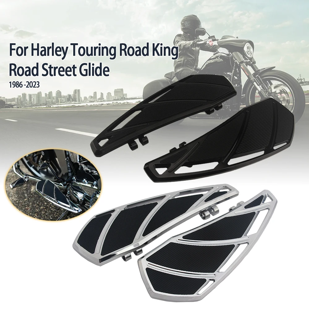 

Мотоциклетные напольные коврики Phantom, подножки для Harley Touring Road King Trike Dyna FLD Softail FL FLSS, водительские пола для ног