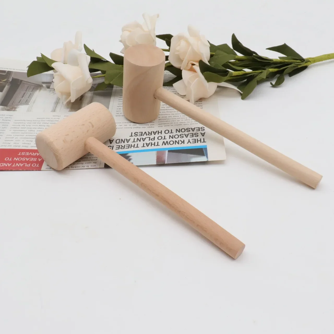 

Wooden Meat Hammer Meat Tender Seafood Crab Hammers Steak Tools Pork Chop Hammer Kitchen Supplies