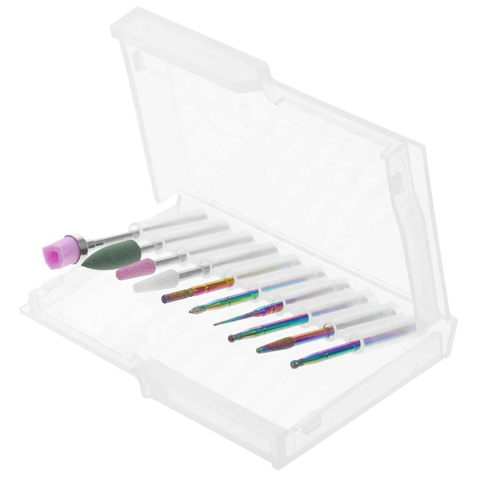 ชุดดอกสว่านเจียรเล็บ 10 ชิ้น สำหรับทำเล็บอะคริลิค ขัดแต่งหนังกำพร้า กำจัดเจลขัดเงา แบบพกพา ทนทาน ใช้ได้ทั้งในร้านเสริมสวยและที่บ้าน