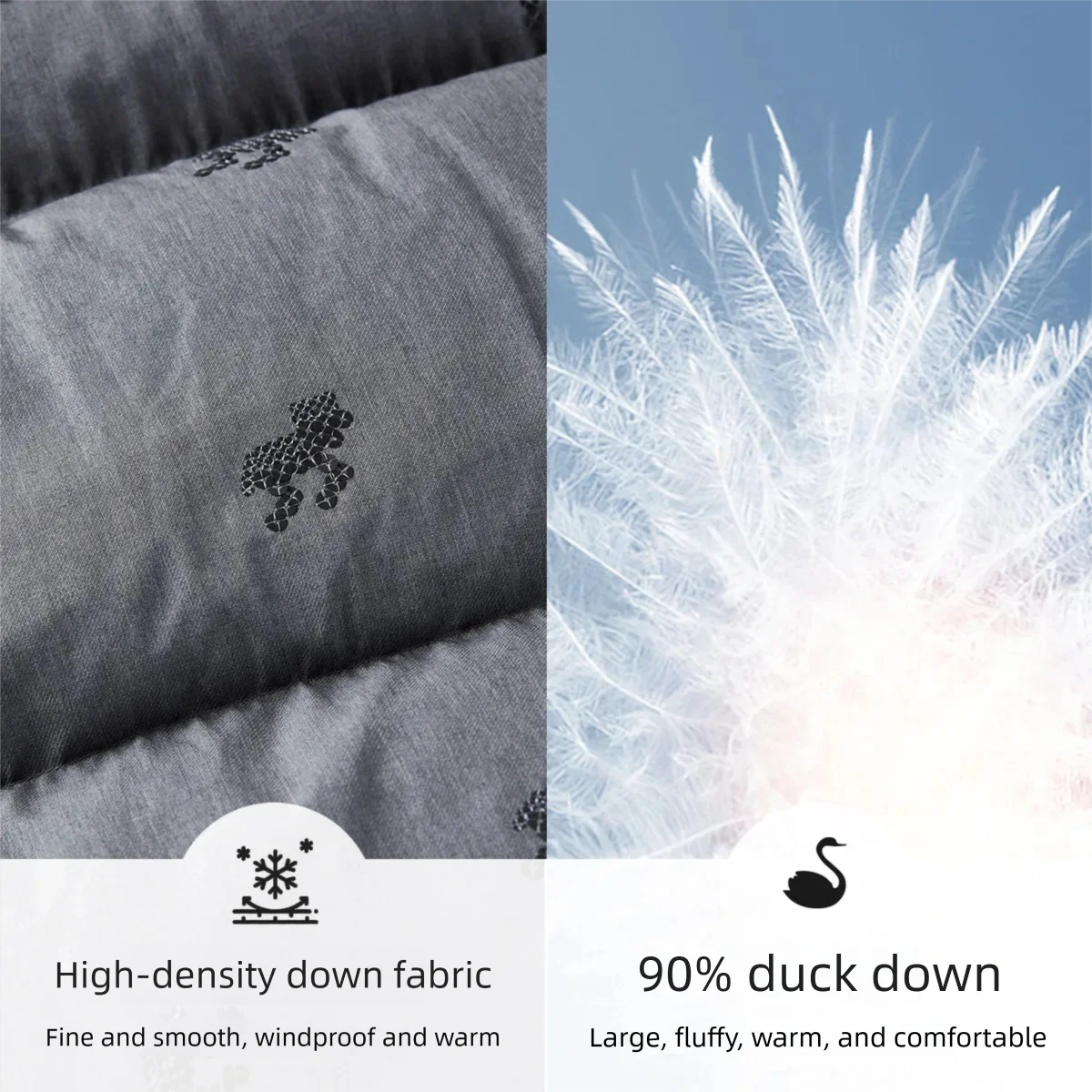 SENTUBILA hiver chaud vers le bas manteaux pour femme col montant doudoune 2025 hiver mode trajet femme vêtements W54YC2880