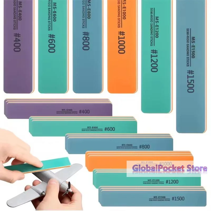 [TG823]MSE400 1500 Semirigid Sanding Sticks Plastic Model Polishing Rod For DIY Assembling Model Tools