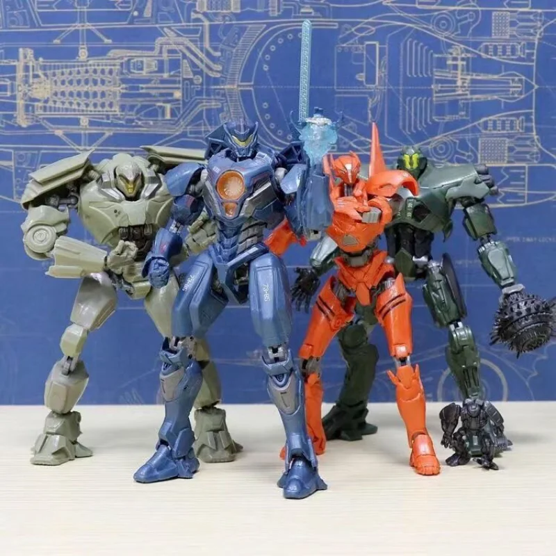 

Pacific Rim Glowing Version Revenge Ranger Mecha Model Boy Mobile Toy Figure Children's Day Gift Desktop Decorations