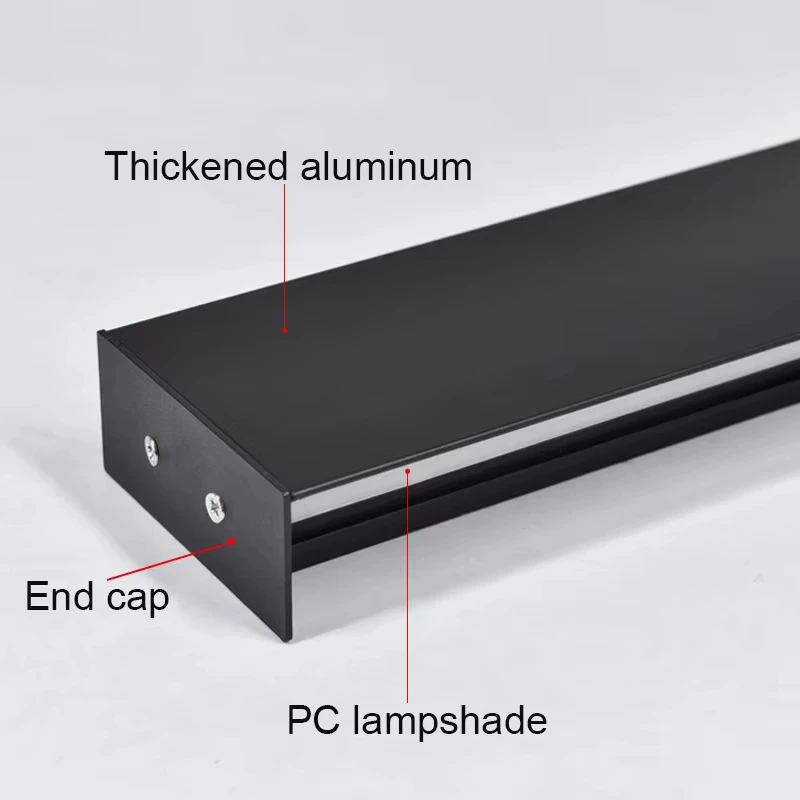 Up Down Luminous Stair Step Extrusion Aluminum Profile Indoor Gypsum Drywall Channel Linear Light Stairway Decor Bar Strip Lamp