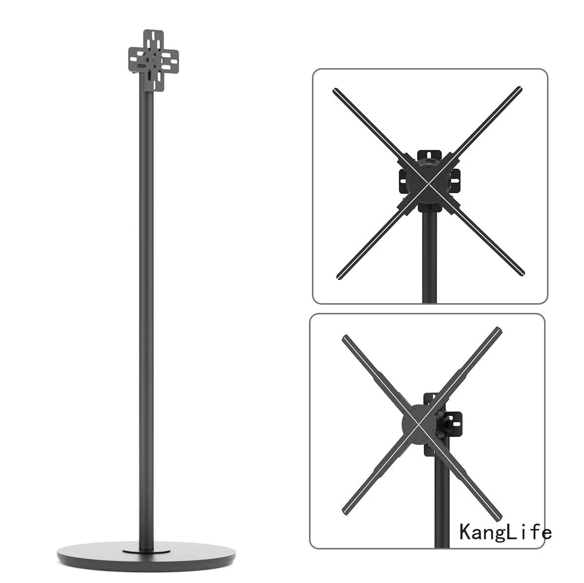 Universal 3D Hologram Projector Fan Stand Hook Steel Bracket for 3D Holographic Fan Adjustable Ceiling Fan Stand Bracket