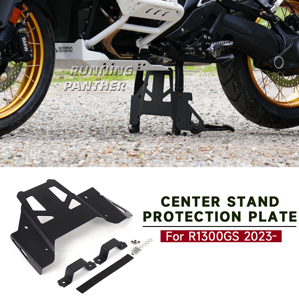 

For BMW R1300GS R 1300 GS r1300gs R1300 GS 2023 2024 2025 Motorcycle Center Stand Protection Plate Black Engine Guard Extension