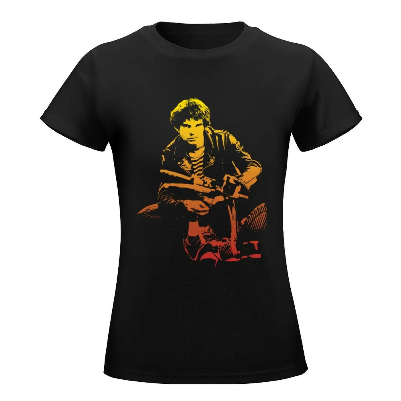 Jean-Jacques Burnel - Biker T-Shirt tops vintage clothes aesthetic clothes t-shirts for Women loose fit