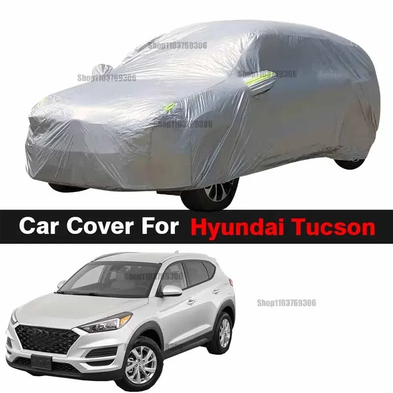 

Full Car Cover SUV Outdoor Sun Shade Anti-UV Snow Rain Protection Cover Dustproof For Hyundai ix35 Tucson JM