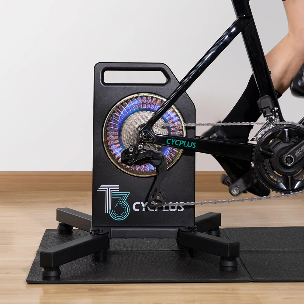 

Foldable structure intelligent indoor bicycle trainer