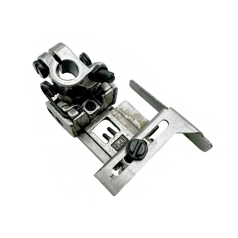 Handmade 3-Needle 5.6 mm Adjustable Edge Guide PRESSER FOOT for Flatbed INDUSTRIAL Coverstitch Sewing Machines