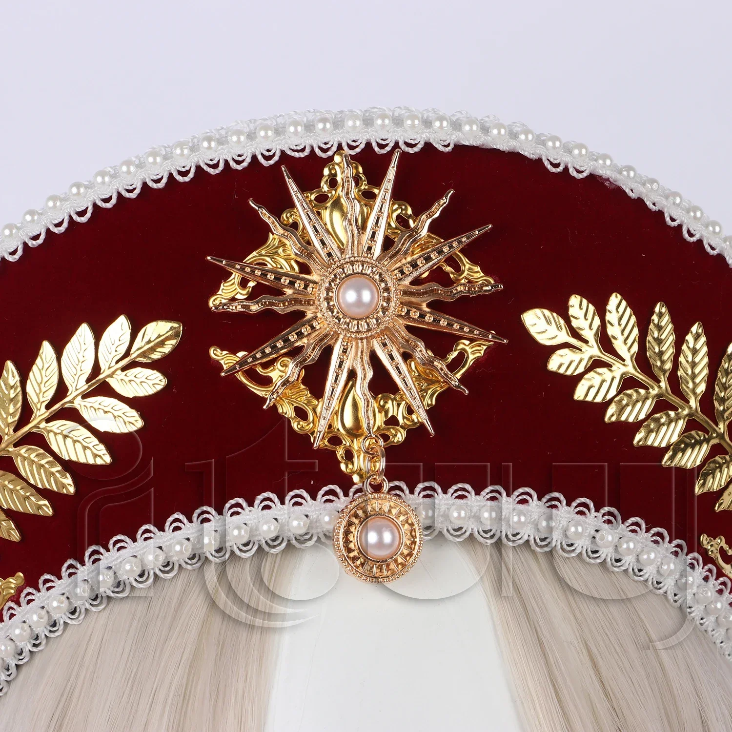 Lolita Baroco Crown Hair Accessories Court Style Retro Tradescantia Sillamontana Crown Headpiece Halloween Christmas Headwear