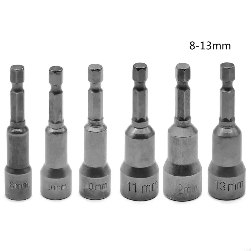 02DB 6pcs/Set 6mm-14 mm Sockets Sleeve Nozzles schroevendraaier set bits sets tools sets gereedschap