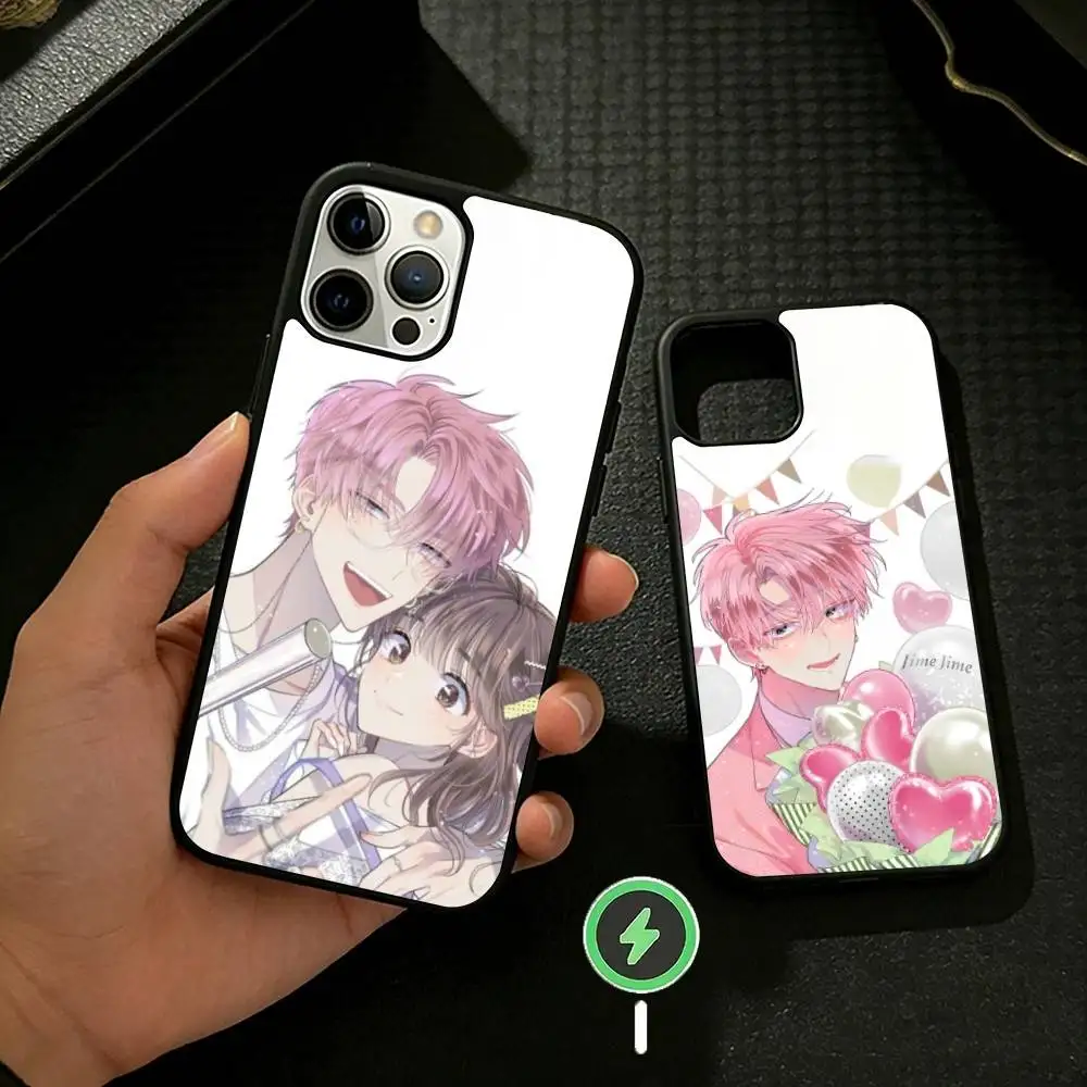 Comic T-Tamon s B-Side Phone Case For iPhone 17 16 15 14 13 12 Pro Max Plus for Mirror Wireless Magnetic Cover