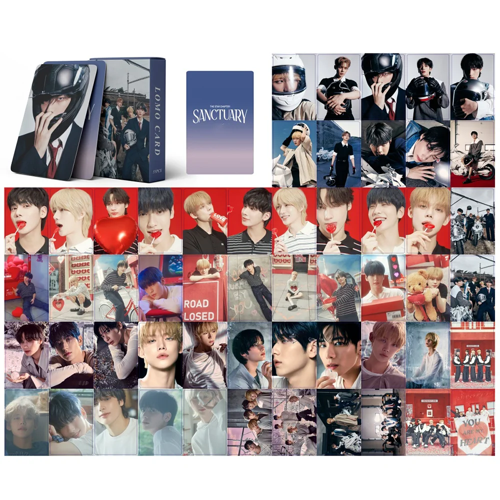 55pcs KPOP YeonJun SooBin TaeHyun Photocards The Star Chapter: SANCTUARY Album Concept Photo LOMO Cards BeomGyu Fans Collections