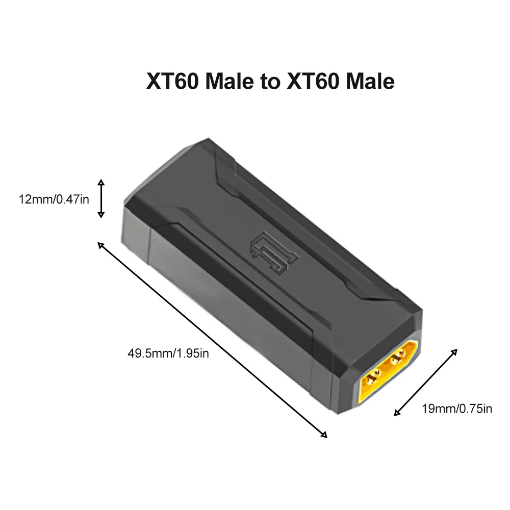 Adaptador de batería para coche 9IMOD, enchufe adaptador XT60, enchufe adaptador multifuncional para batería, ordenadores ESC, coches de Control remoto