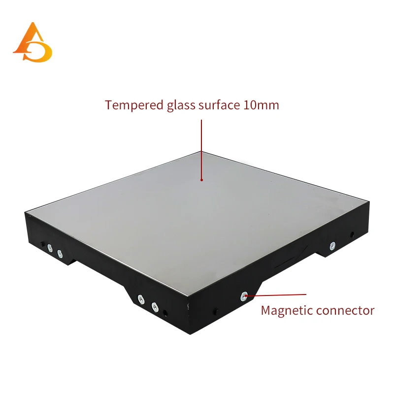 AICPOSE 4-16pcs 0.5x0.5m 3D Effect LED Dance Floor Light Magnetic Infinite Mirror Panel for Wedding Parties Stage Lighting Equip