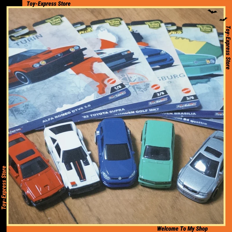 

Hot Wheels Premium Car Culture World Tour 1:64 Car Model Alfa Romeo Toyota Supra Volkswagen Audi Collectible Vehicles Kids Toys