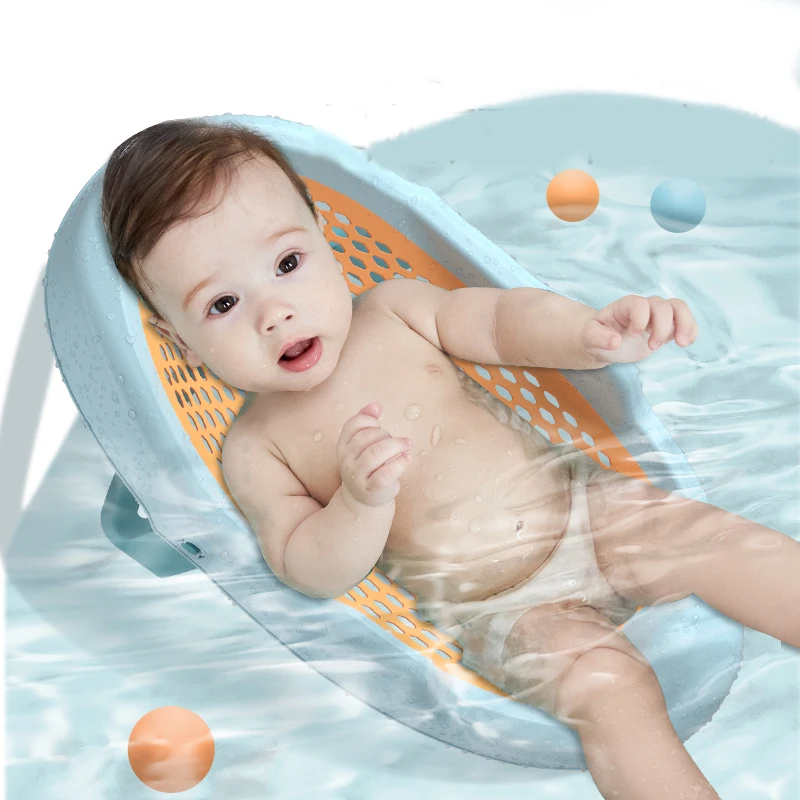 

Baby bath bracket can sit and lie baby basin lying bracket bath net mesh pocket universal bath mat newborn bath bed bath frame