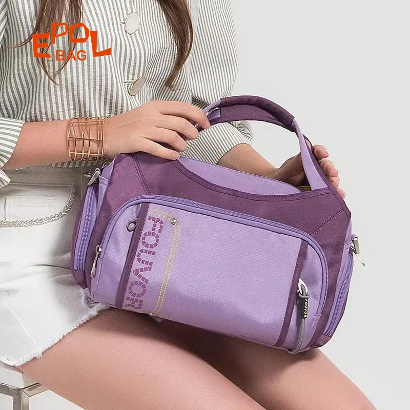 

EPOL Versatile Handbags Patchwork Color-blocking Durable Shoulder Bags 2025 Smooth Zippers Lightweight Woman's Bags 2386-05