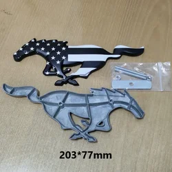 Horse shape Front Emblem Badge for Ford Mustang 2.3T Emblem Badge Sticker Accessories