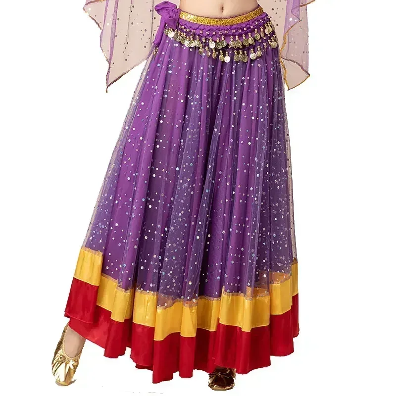 Gonna da ballo altalena grande per Halloween araba da donna, abito da danza del ventre tribale, costume da ballerina sexy