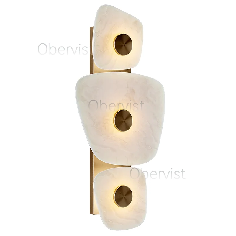

Современные светодиодные настенные бра для спальни, гостиной, мраморное украшение, лампа, фоновое освещение, прихожая отеля, проход, ванная комната