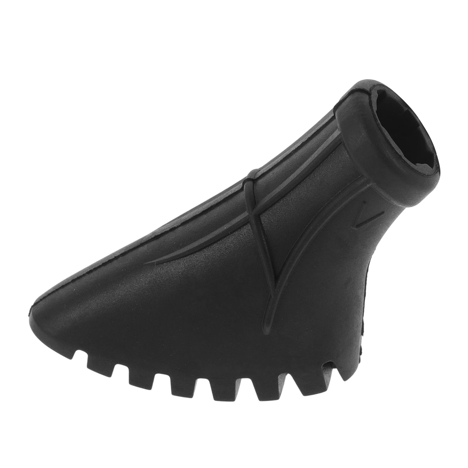 

Trekking Pole Protector Hiking Stick Tips Foot Pads Rubber Caps Universal Black
