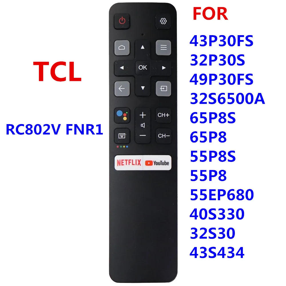 Smart Home Infrared TV Stick Compatible with Google Voice Function RC802V FMR1 RC802V FUR6 RC802V FNR1 for TCL Android 4K TV