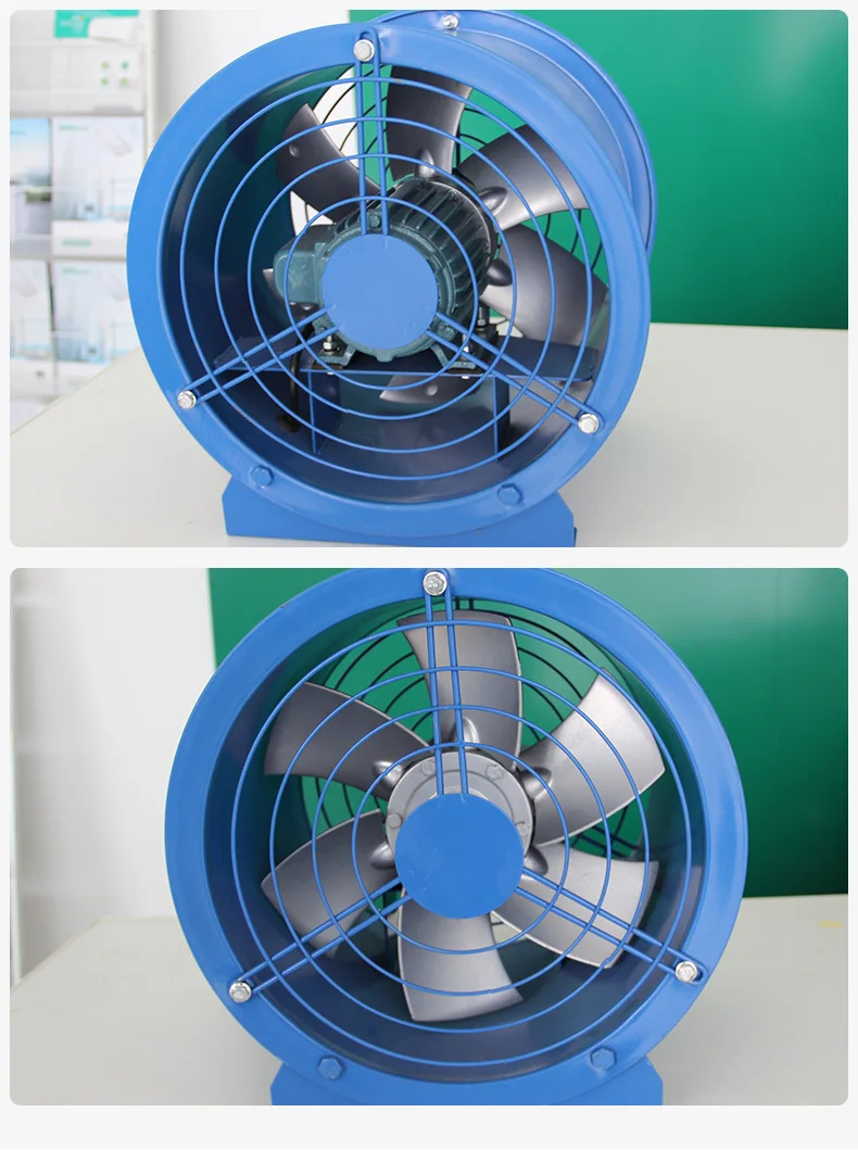 Explosion-proof T35-11 mixed flow axial flow blower anti-corrosion FRP stainless steel carbon steel circular pipe ventilation fa
