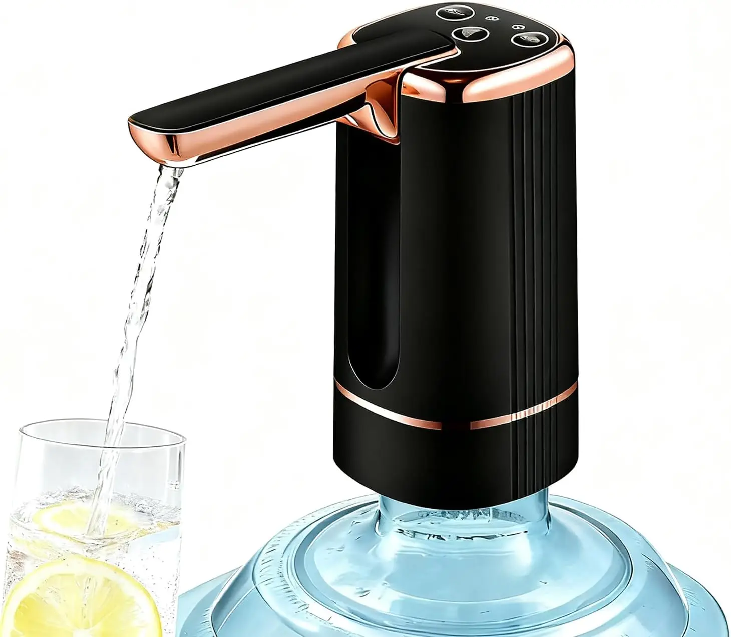 

Foldable Electric Drinking Water Pump Usb Rechargeable Portable Water Pump Universal 2-5 Gallon Bottle For Home Office Camping